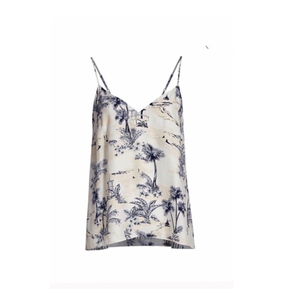 FRAME Palm Tree Silk Cami. - Picture 6 of 11